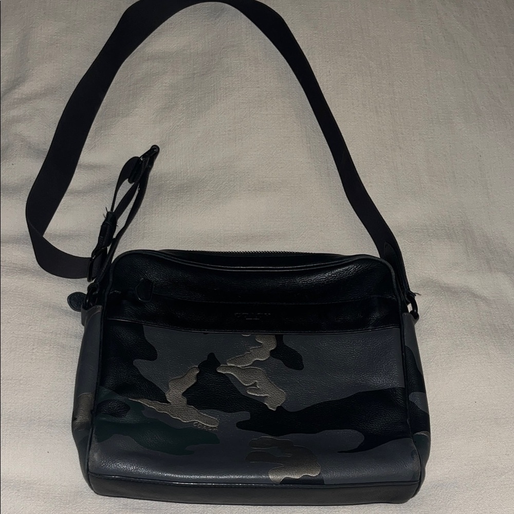 Camouflage coach Crossbody Bag